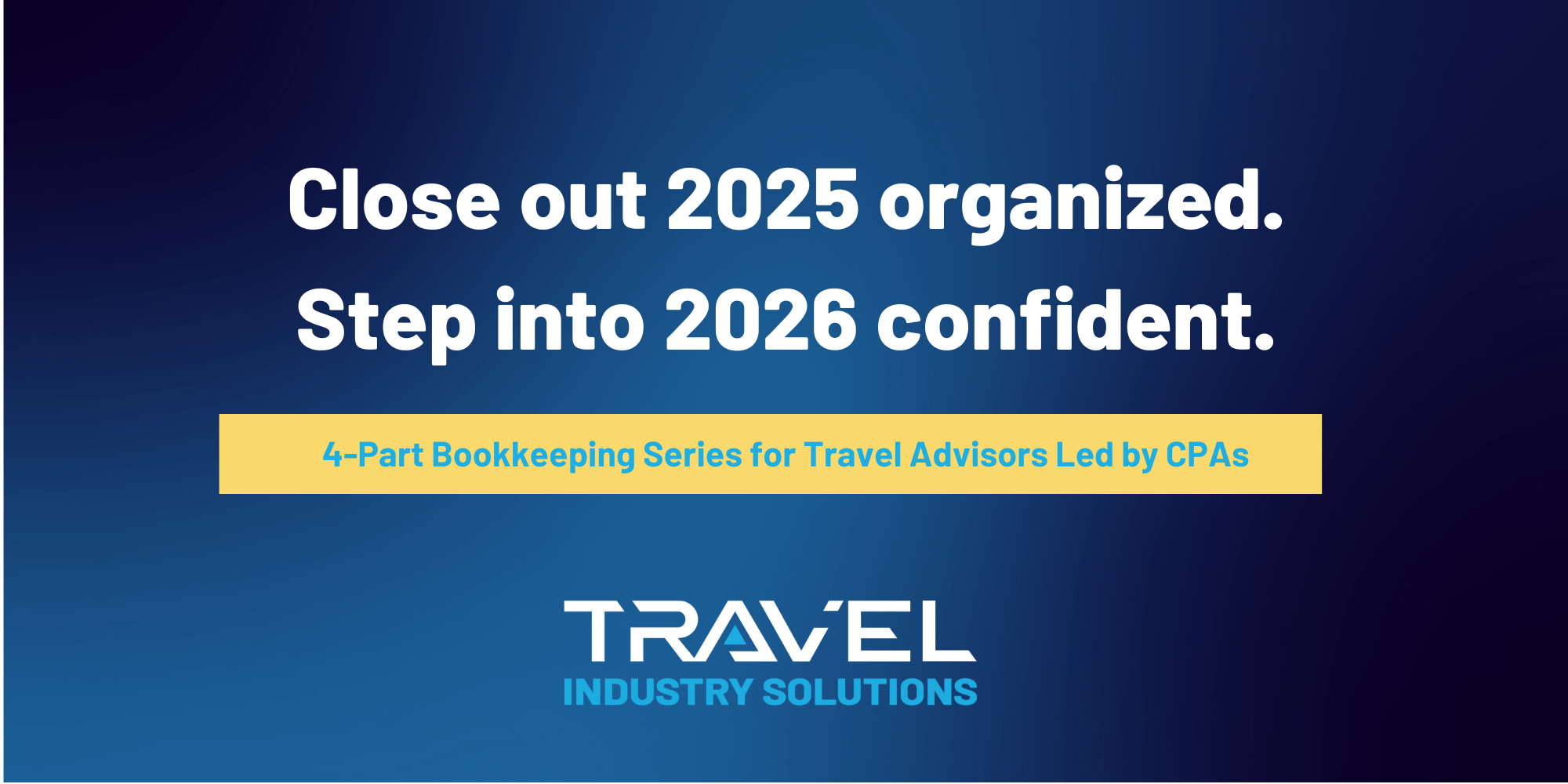 Financial Friday: A 4-Part Bookkeeping Series for Travel Advisors ...