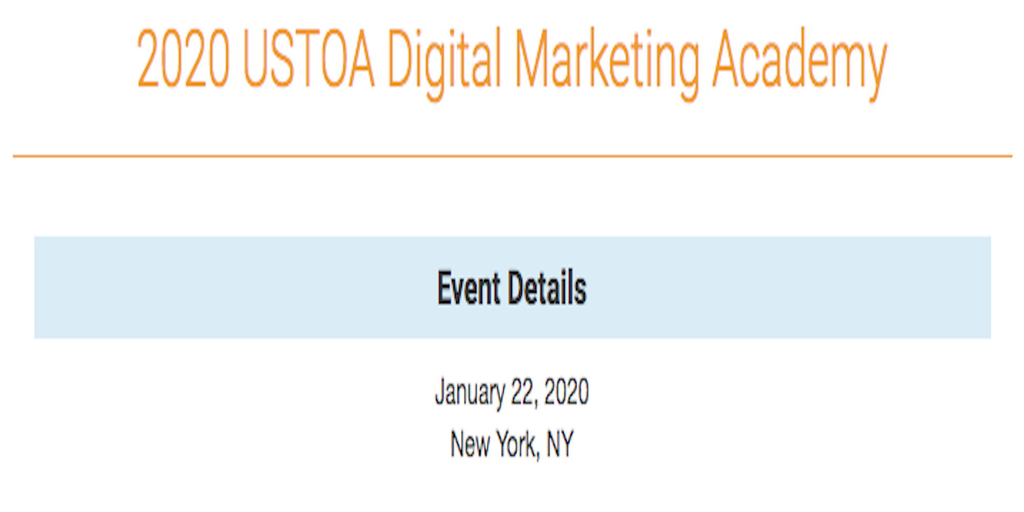 USTOA Digital Marketing Academy