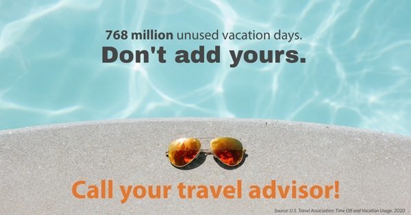 768 million unused vacation days - don't add yours