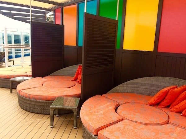 Carnival Vista lounge deck area