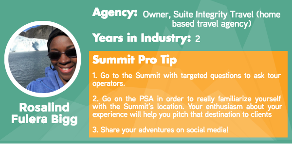 Adventure Travel World Summit Agent Tips from Rosalind Fulera Bigg